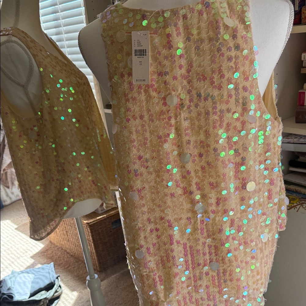 Moulinette Soeurs Iridescent Sequin Blouse - Picture 3 of 6
